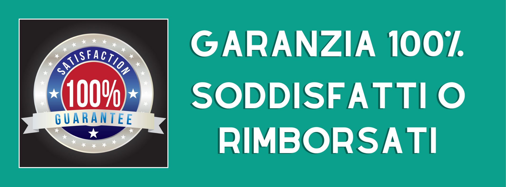 banner garanzia 100% soddisfatti o rimborsati fotografofitness versione pc